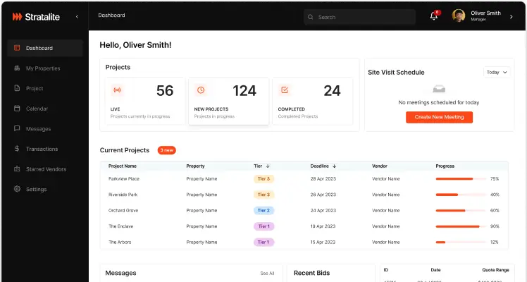 Stratalite Dashboard preview